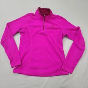 The North Face Women’s Small Pink Fleece Pullover Half Zip Lightweight Outdoor